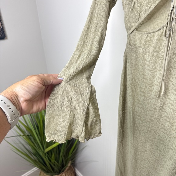 NWT House of CB Giovanna Musk Lace Long Sleeve Maxi Dress Cut Out‎ Small Sexy - Picture 8 of 14